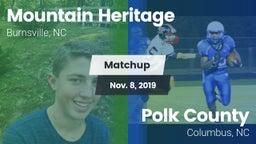 Matchup: Mountain Heritage vs. Polk County  2019