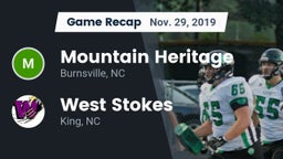 Recap: Mountain Heritage  vs. West Stokes  2019