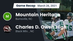 Recap: Mountain Heritage  vs. Charles D. Owen High 2021