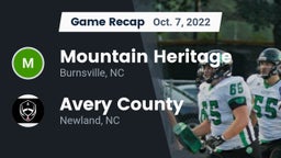 Recap: Mountain Heritage  vs. Avery County  2022