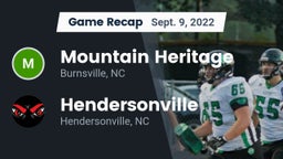Recap: Mountain Heritage  vs. Hendersonville  2022