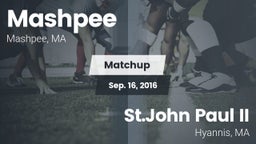 Matchup: Mashpee vs. St.John Paul II  2016