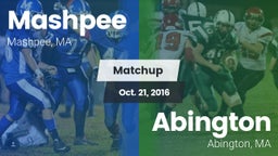 Matchup: Mashpee vs. Abington  2016