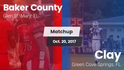 Matchup: Baker County High vs. Clay  2017