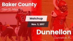 Matchup: Baker County High vs. Dunnellon  2017