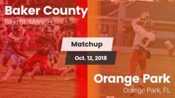Matchup: Baker County High vs. Orange Park  2018