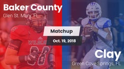 Matchup: Baker County High vs. Clay  2018