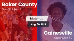 Matchup: Baker County High vs. Gainesville  2019