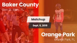 Matchup: Baker County High vs. Orange Park  2019