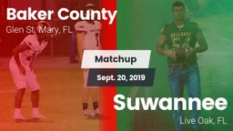 Matchup: Baker County High vs. Suwannee  2019
