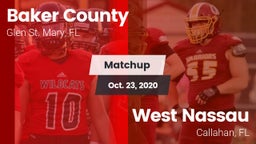 Matchup: Baker County High vs. West Nassau  2020