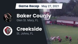 Recap: Baker County  vs. Creekside  2021