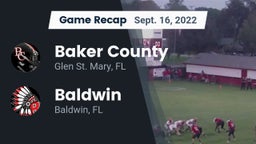 Recap: Baker County  vs. Baldwin  2022