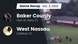 Recap: Baker County  vs. West Nassau  2022