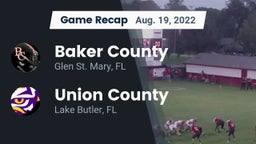 Recap: Baker County  vs. Union County  2022