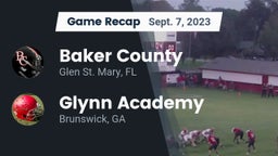 Recap: Baker County  vs. Glynn Academy  2023