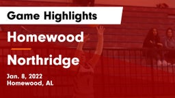 Homewood  vs Northridge  Game Highlights - Jan. 8, 2022