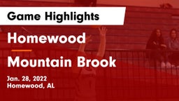 Homewood  vs Mountain Brook  Game Highlights - Jan. 28, 2022