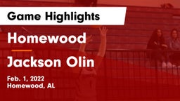 Homewood  vs Jackson Olin Game Highlights - Feb. 1, 2022