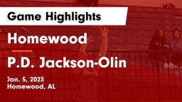Homewood  vs P.D. Jackson-Olin  Game Highlights - Jan. 5, 2023