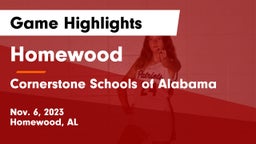 Homewood  vs Cornerstone Schools of Alabama Game Highlights - Nov. 6, 2023