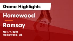 Homewood  vs Ramsay  Game Highlights - Nov. 9, 2023