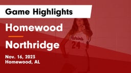 Homewood  vs Northridge  Game Highlights - Nov. 16, 2023