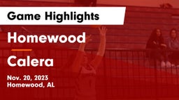 Homewood  vs Calera  Game Highlights - Nov. 20, 2023