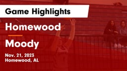 Homewood  vs Moody  Game Highlights - Nov. 21, 2023