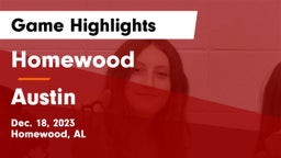 Homewood  vs Austin  Game Highlights - Dec. 18, 2023