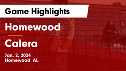 Homewood  vs Calera  Game Highlights - Jan. 2, 2024