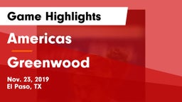 Americas  vs Greenwood Game Highlights - Nov. 23, 2019