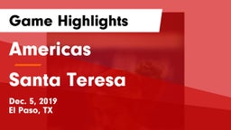 Americas  vs Santa Teresa Game Highlights - Dec. 5, 2019