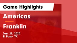Americas  vs Franklin  Game Highlights - Jan. 28, 2020