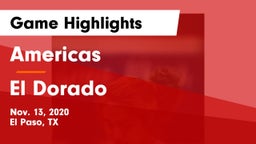 Americas  vs El Dorado  Game Highlights - Nov. 13, 2020