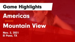 Americas  vs Mountain View  Game Highlights - Nov. 2, 2021