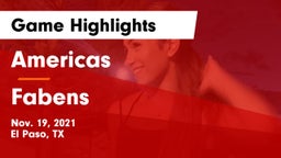 Americas  vs Fabens  Game Highlights - Nov. 19, 2021
