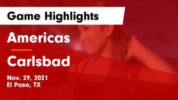 Americas  vs Carlsbad  Game Highlights - Nov. 29, 2021