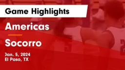 Americas  vs Socorro  Game Highlights - Jan. 5, 2024