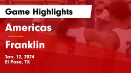 Americas  vs Franklin  Game Highlights - Jan. 12, 2024