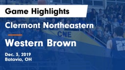 Clermont Northeastern  vs Western Brown  Game Highlights - Dec. 3, 2019