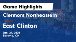 Clermont Northeastern  vs East Clinton  Game Highlights - Jan. 24, 2020