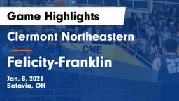 Clermont Northeastern  vs Felicity-Franklin  Game Highlights - Jan. 8, 2021