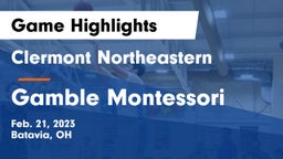 Clermont Northeastern  vs Gamble Montessori  Game Highlights - Feb. 21, 2023