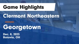 Clermont Northeastern  vs Georgetown  Game Highlights - Dec. 8, 2023