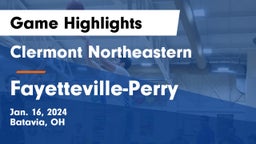 Clermont Northeastern  vs Fayetteville-Perry  Game Highlights - Jan. 16, 2024