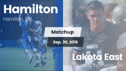 Matchup: Hamilton  vs. Lakota East  2016