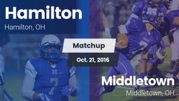 Matchup: Hamilton  vs. Middletown  2016