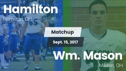 Matchup: Hamilton  vs. Wm. Mason  2017