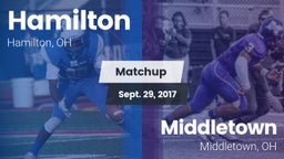 Matchup: Hamilton  vs. Middletown  2017